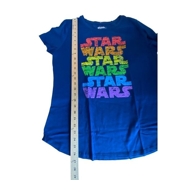 Disney’s Star Wars Rainbow Graphic Tee Women Size Large - Picture 8 of 9